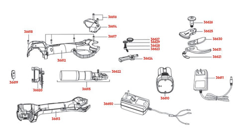 Ausonia 31810 Baterijske škarje NATIVA Small